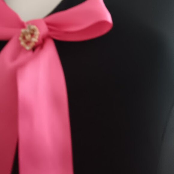 Chanel Black Viscose Mini Dress Made in France Size US 6 - Picture 2 of 8